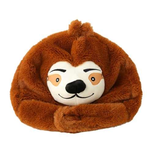 Vaguelly Plüsch Kuschelmütze Faultier Hut Realistisches Rollenspiel Kostüm Party Hut für Karneval Festival Maskenball und Musikaufführung Vaguelly Plüsch Kuschelmütze Faultier Hut Realistisches Rollenspiel Kostüm Party Hut für Karneval Festival Maskenball und Musikaufführung von Vaguelly