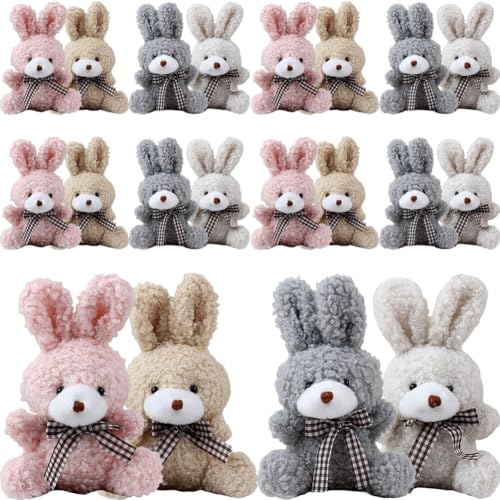 Vaguelly Plüschhase-Kaninchen-Schlüsselanhänger 12 Stück Ostern-Kuscheltiere Schleife Sitzender Hase Glückliche Hasen-Schlüsselanhänger Geschenkanhänger Für Handtasche Vaguelly Plüschhase-Kaninchen-Schlüsselanhänger 12 Stück Ostern-Kuscheltiere Schleife Sitzender Hase Glückliche Hasen-Schlüsselanhänger Geschenkanhänger Für Handtasche von Vaguelly