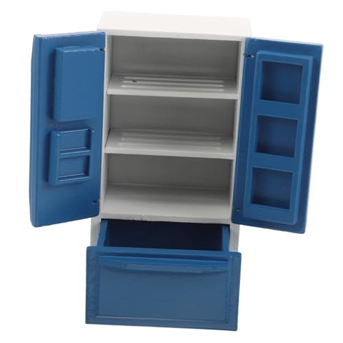 Vaguelly Puppenhaus Mini Kühlschrank mit Gefrierfach Doppeltüriges Holz Modell Kindgerechtes für Rollenspiele Realistisches Küchenmöbel für Miniaturlandschaften Vaguelly Puppenhaus Mini Kühlschrank mit Gefrierfach Doppeltüriges Holz Modell Kindgerechtes für Rollenspiele Realistisches Küchenmöbel für Miniaturlandschaften von Vaguelly