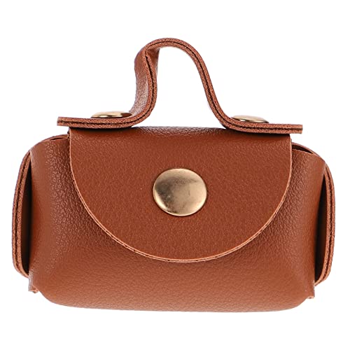 Vaguelly Puppenhaus Mini Lederhandtasche Babymöbel Kutsche Puppe Miniatur Weingläser Für Puppe Kinderspielzeug Kinderwagen Korb Bastelsets Für Taschen Mini Modelle Kinderspielzeug Kaffee von Vaguelly