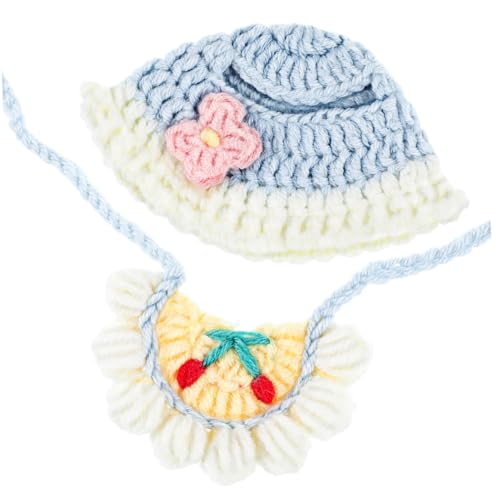 Vaguelly Puppenkleidung Häkelmütze und Spucktuch Set für Puppen Weiches Langlebiges Stoff-Set Kompatibel mit Labubu für Puppenhaus und Fotoshootings Vaguelly Puppenkleidung Häkelmütze und Spucktuch Set für Puppen Weiches Langlebiges Stoff-Set Kompatibel mit Labubu für Puppenhaus und Fotoshootings von Vaguelly