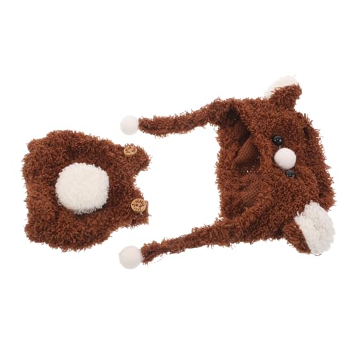 Vaguelly Puppenkleidung Set Kawaii Bärenmütze und Latzhosen Outfit Kindgerechtes Langlebiges Kostüm für Puppen Ausziehen Zubehör Vaguelly Puppenkleidung Set Kawaii Bärenmütze und Latzhosen Outfit Kindgerechtes Langlebiges Kostüm für Puppen Ausziehen Zubehör von Vaguelly