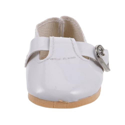 Vaguelly Puppenschuhe Silberne Abendschuhe Für Damen Schleifen Für Puppen Schuhe Für Kleinkinder Und Mädchen Freizeitschuhe Zubehör Festzugsschuhe Für Kleine Mädchen Babyschuhe Light Grey von Vaguelly