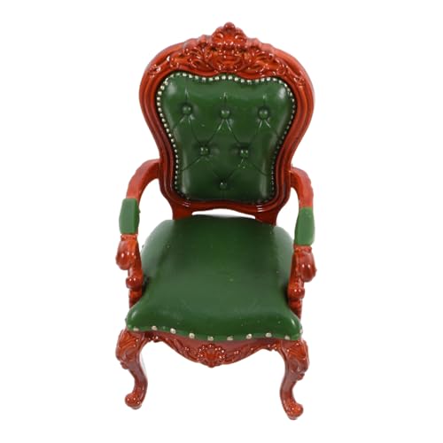 Vaguelly Puppenstubenstuhl Bausätze Teppich Hochstuhl Miniatur-Couch Puppenhausmöbel Bausatz Retro Schemel Sitz Ornamente Miniaturen Tür Miniatur-stuhlmodell PVC von Vaguelly