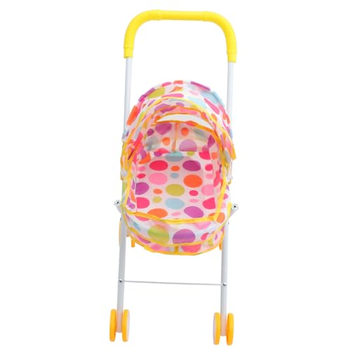 Vaguelly Puppenwagen Mini-puppenkinderwagen-Requisite Puppenmöbel Spielzeug Kinderzimmer Babypuppe Spielset Kleinkind-Kinderwagen Kinderwagenspielzeug Spielzeug Oxford-Stoff von Vaguelly