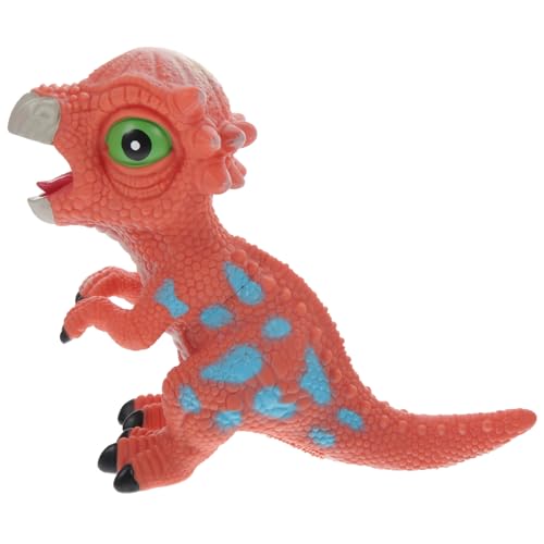 Vaguelly Interaktives Mini-Dinosaurier-Modell Spielzeug Sound Vinyl Dinosaurierfigur Für Kinder Pädagogisches Lernspielzeug Schreibtisch-Dekoration Quetschbar Zufällige Farbe von Vaguelly