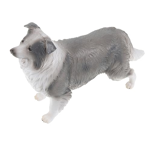 Vaguelly Kuscheltier Dackel Realistische Border Collie Hundefigur Hundemodell Als Lernspielzeug Für Dekorative Hundestatue Für Tierliebhaber Spielzeug Für Hunde von Vaguelly