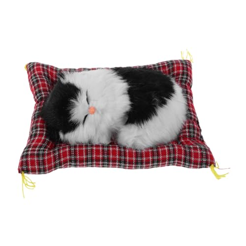 Vaguelly Realistisches Katzenmodell mit Interaktivem Miauen Lebensechtes Kätzchen Kleinem Stoffkissen Detailreiche Simulation Weiches Fell Dekoratives Haustier für Wohnzimmer und Büro Vaguelly Realistisches Katzenmodell mit Interaktivem Miauen Lebensechtes Kätzchen Kleinem Stoffkissen Detailreiche Simulation Weiches Fell Dekoratives Haustier für Wohnzimmer und Büro von Vaguelly