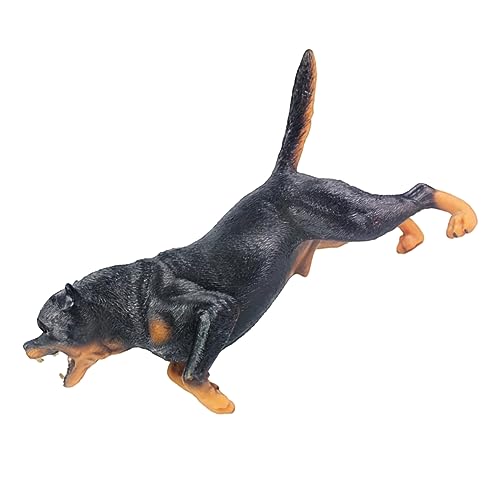 Vaguelly Sammlerstück Rottweiler Hundestatue Entzückendes Hundespielzeug Aus Kunststoff Zur Dekoration von Vaguelly