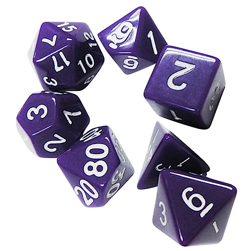 Vaguelly Satz 4 20-seitiger Würfel Polyhedral dice Set Multi-Sided dice -Sided- Sided dice mehrseitige Würfel Spiel Würfel von Vaguelly