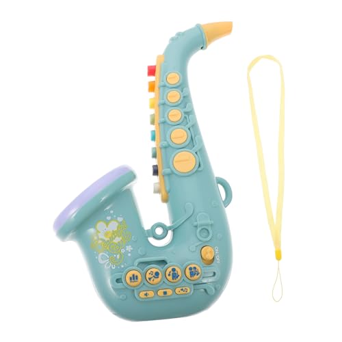 Vaguelly Saxophon Kann Kinderspielzeug Mini-Saxophon- Musikalisches Saxophon- Simulations-Saxophon- Saxophonspielzeug Für Green Plastik von Vaguelly