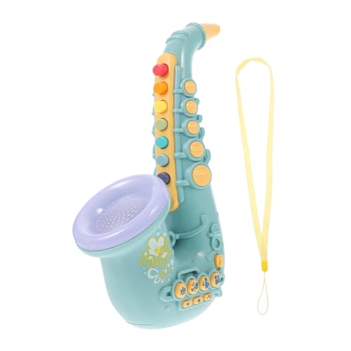 Vaguelly Saxophon Spielen Kann Kinderspielzeug Musikalisches Saxophon-Spielzeug Saxophonspielzeug Für Kinder Elektrisches Saxophonspielzeug Simulations-Saxophon-Spielzeug Green Plastik von Vaguelly