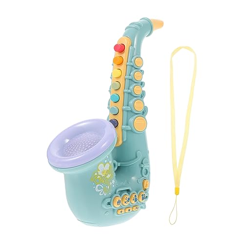 Vaguelly Saxophon kann Mini-Saxophon- Kinderspielzeug kinderinstrumente musikinstrumente Frühpädagogisches Simulations-Saxophon- Plastik Green von Vaguelly