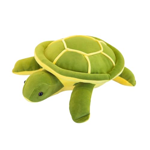 Vaguelly Schildkröte Stofftier Schildkrötenkissen Reisekissen Plüschschildkröte Kuscheltier Schildkröte Meerestiere für Turtle Pillowturtle -Kissen PP Baumwolle Green von Vaguelly