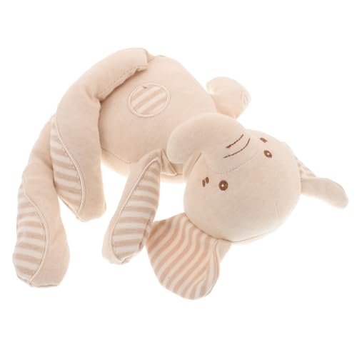 Vaguelly Schlafpuppe Für Kleinkinder Tiere Spielzeug Elefantenspielzeug Für Babys Kleines Elefanten-stofftier Süßes Elefantenspielzeug Schmusedecken Für Babys -stofftier Beige Baumwolle von Vaguelly