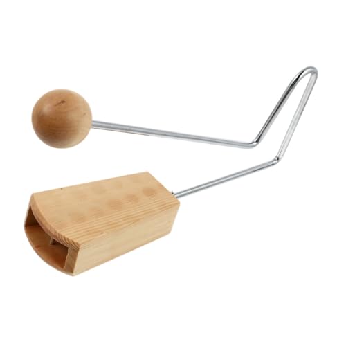 Vaguelly Schlagzeug Schlaginstrumente für Erwachsene Handschlaginstrument Holz Vibraslap Musikinstrument Training Vibraslap aus Holz Musikinstrumente für Babys Rostfreier Stahl Khaki von Vaguelly