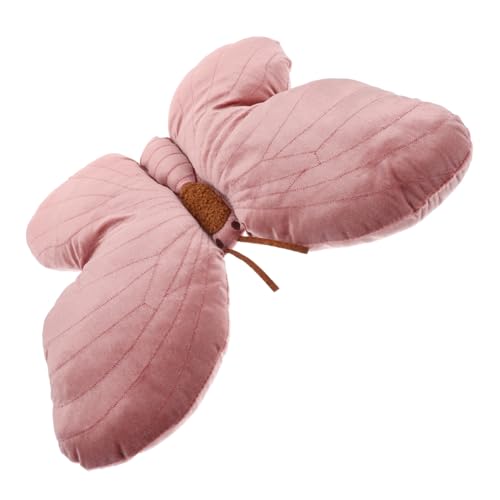 Vaguelly Schmetterlingskissen Dekorative Kissen Für Couch Kissen in Schmetterlingsform Schmetterlingsstillkissen Butterfly Pflegekissen Neuheit Wurfkissen Süße Kissen Rosa Pp Baumwolle von Vaguelly