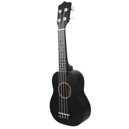 Vaguelly Schwarze Klassische Ukulele Schwarzes Ukulele Spielzeug Sopran Ukulele Holz von Vaguelly