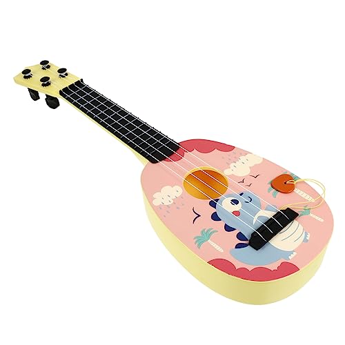 Vaguelly Simulations-Ukulele Kindergitarre für Jungen Kleinkindgitarre 2 Jahre alt kinderinstrumente musikinstrumente für pädagogische Gitarre für Anfänger Gitarre Plastik von Vaguelly