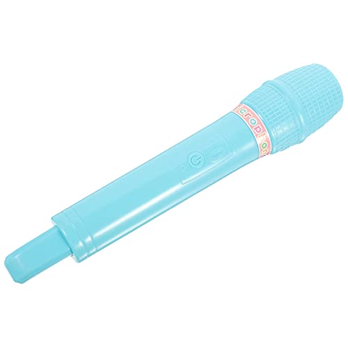 Vaguelly Simulationsmikrofonmodell Kleinkinder Echo- Instrument Trompete Armreif Karaoke für Partygeschenke gefälschte Mikrofonmodelle Plastik Blue von Vaguelly