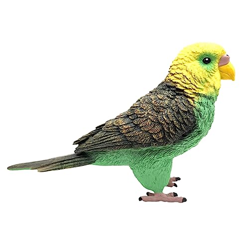 Vaguelly Papagei-spielfiguren Vogelfigur Spielzeug Vogel Tiermodell Papagei-Ornament Statisches Plastikspielzeug für Jungen und Mädchen Pädagogisches von Vaguelly