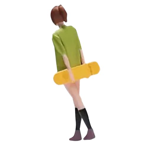 Vaguelly Skateboard Modell Skateboard Spielzeugfiguren Skateboard Menschen Figur Miniatur Sportfiguren Sportfiguren Sammlerstücke Mini Statue Sportspielzeug Figur Miniaturen von Vaguelly