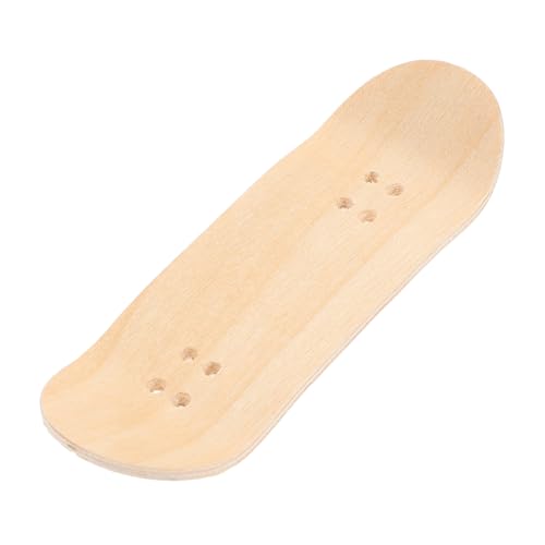 Vaguelly Skateboard-zubehör Sammlergriffbretter Finger-Skateboard-Spielzeug Mini-Skateboard Skatepark-Spielzeug Mini-fingerspielzeug Kreative Fingerspitzenbewegung Handbrett Beige Holz von Vaguelly