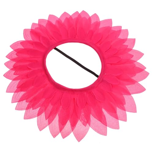 Vaguelly Sonnenblumen Hut Sonnenblumenhut-requisite Babyatemblumen Künstlich Sonnenblumenlampe Girlanden Kopfschmuck-cosplay Vintage - Damenteile Krone Für Mädchen Seidentuch Rosy von Vaguelly