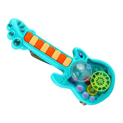 Vaguelly Gitarrenspielzeug für Jungen und Mädchen Musikinstrument Spielzeug E-Gitarre Modell Lichter Lernspielzeug von Vaguelly