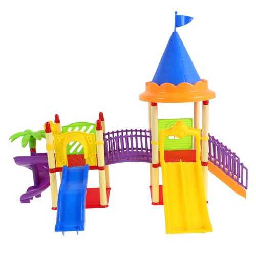 Vaguelly Spielplatz Spielzeug Miniatur Spielplatz Modell Miniaturkoffer Miniaturen Puppenhaus Mini Spielplatz Mini Puppenhaus Zubehör Mini Puppenhaus Möbel Mini Möbel Aus von Vaguelly