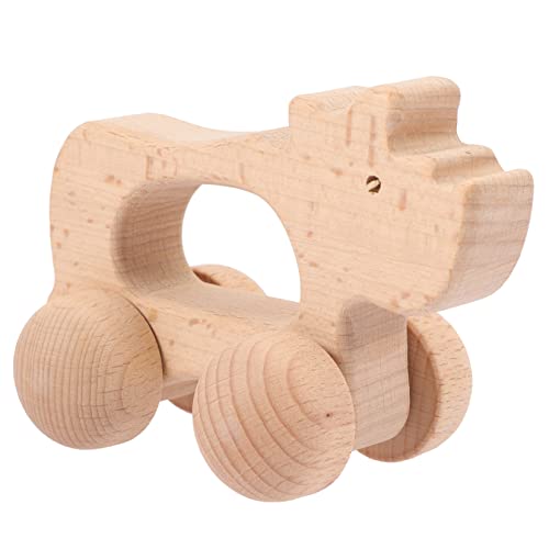 Vaguelly Spielzeug Teething Toys holzspielzeug Kleinkind Spielzeug Push-Walker-Spielzeug für -Schiebeauto Spielzeug zum Greifen von Kleinkindern Vorschulspielzeug hölzern von Vaguelly