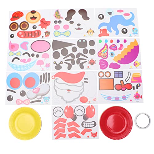 Vaguelly Tablett Aufkleber Spielzeug Kinder Spielset Spielzeug Zum Selbermalen Von Hand Bastelset Für Papieraufkleber Tablett Malen Selber Machen Vorschulhandwerk Sticker-Papier-Art-kit von Vaguelly