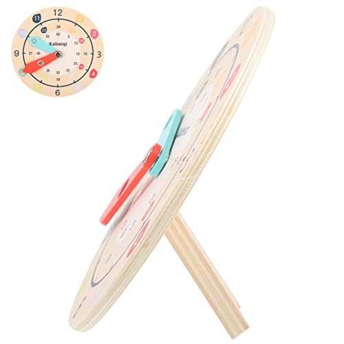 Vaguelly Uhr Spielzeug Unterrichtszeit Uhr Pädagogisches Uhrenmodell Lernuhr Spielzeug Uhr Für Kinder Kleines Uhrenspielzeug Puzzle-Spielzeug Kognitionsuhrspielzeug Uhr-lernspielzeug Holz von Vaguelly