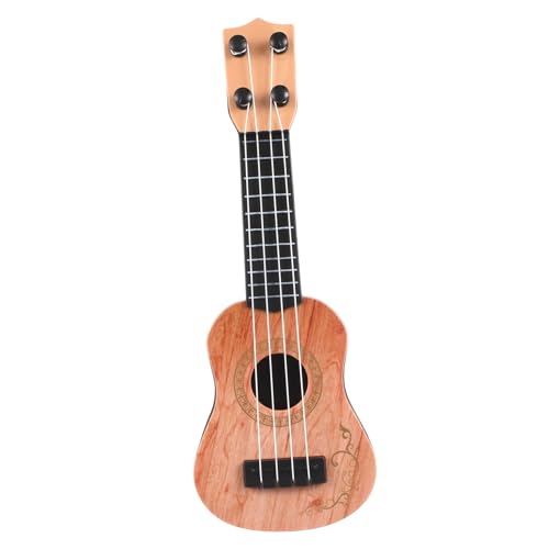 Vaguelly Ukulele Spielzeug Simulation Gitarre Für 4-5 Jahre Alte Mädchen Musikinstrument Spielzeug Gelb von Vaguelly