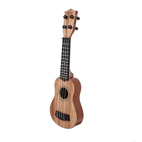 Vaguelly Ukulele Kleinkinderinstrumente Gitarreninstrument Kindergitarre Für Jungen Xylophon Gitarrenspielzeug Für Kleinkinder Ukulele-Gitarre Für Kleinkinder Holz Beige von Vaguelly