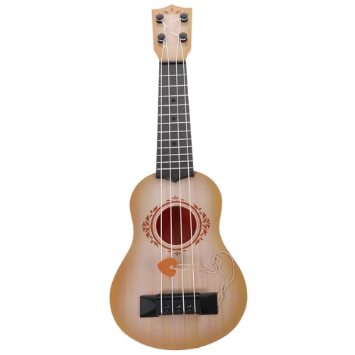 Vaguelly Ukulele Musikinstrument- -Ukulele Gitarre Für Anfänger-Ukulele Ukulele Für Anfänger Kindergitarre Für Mädchen Kleinkind Gitarre Khaki Plastik von Vaguelly