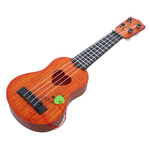 Vaguelly Ukulele kinderinstrumente musikinstrumente Mädchen-Ukulele kleine Gitarre spielzeuge Ukulelen für Gitarrenspielzeug für Holz Orange von Vaguelly