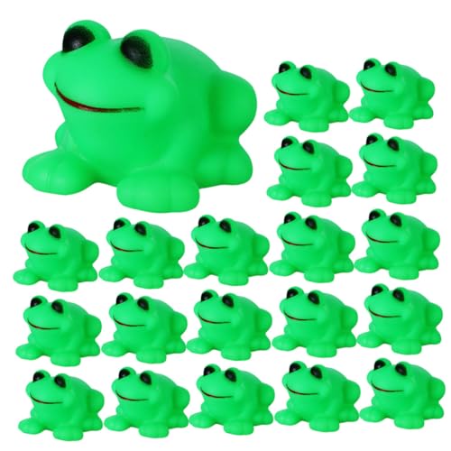 Vaguelly Wasserspielzeug Frosch Kleine Quak Figuren Für Die Badewanne Squeaky Frosch Für Ideal Für Planschbecken Und Dusche Grünes Badespielzeug von Vaguelly