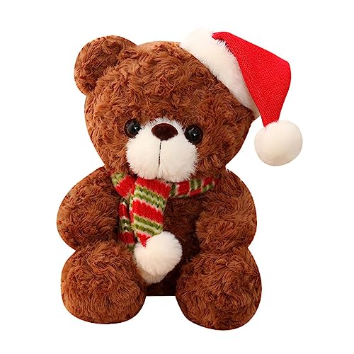 Vaguelly Weicher Weihnachtsplüschbär Kuscheliges Xmas Dekorationsspielzeug Liebevoller für Tisch und Festliches Vaguelly Weicher Weihnachtsplüschbär Kuscheliges Xmas Dekorationsspielzeug Liebevoller für Tisch und Festliches von Vaguelly