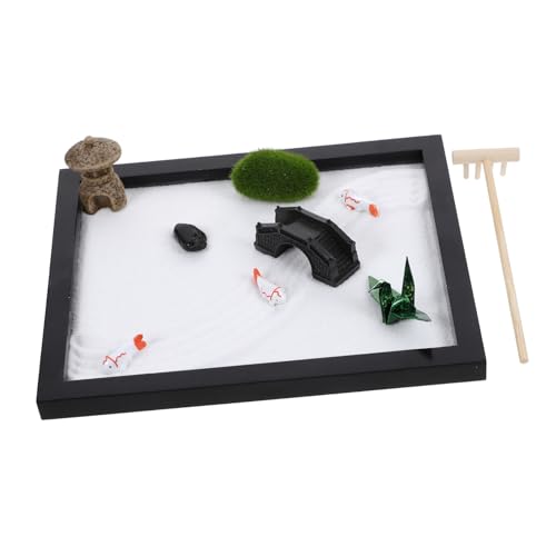 Vaguelly Zen Garten Miniaturlandschaft Mini Zen Garten Strandthema Mini Zen Garten Meeresleben Strandsand Tischdekoration Meditationsgarten Miniaturlandschaft Sandtisch Für Den von Vaguelly