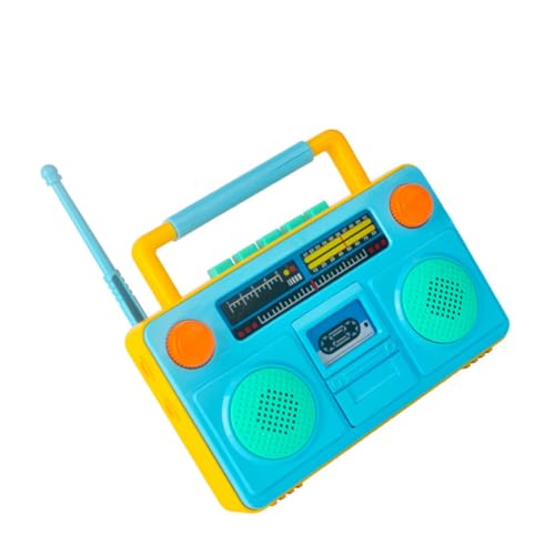 Vaguelly analoges Radio musikplayer für musikbox für Lernspielzeug für Frühpädagogisches Simulation Haushaltsgerät Mini-Radio- Abs Blue von Vaguelly