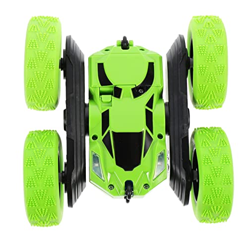 Vaguelly doppelseitiges Stuntauto doppelseitiges RC-Stuntauto RC-Drift-Autos ferngesteuertes Auto Kinder rc ferngesteuertes Auto für Kinder Offroad-Modell Kinderauto Spielzeug Plastik Green von Vaguelly