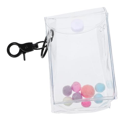 Vaguelly für Puppen Puppentasche transparent Puppenhalter-Schlüsselanhänger für kleinteile Spielzeug Figur Puppentasche Figur Tasche von Vaguelly