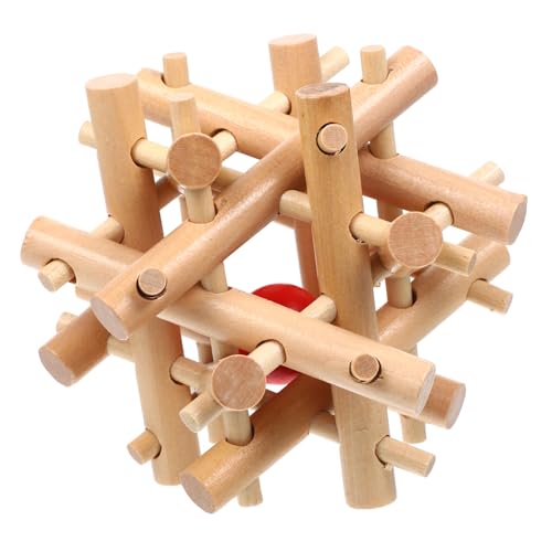 Vaguelly für die geistige Entwicklung Spielzeugaufbewahrung Babyspielzeug entwicklung kindliche entwicklung Gedankenrätsel für Häftlingsball-Puzzle aus Holz von Vaguelly