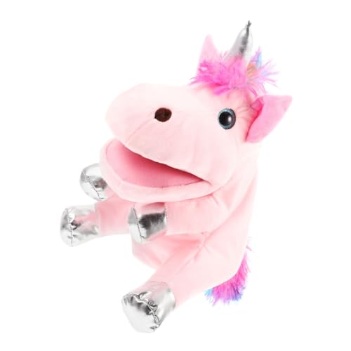 Vaguelly Plisch Spielzeug Kind Babyspielzeug Üsch Einhorn Handpuppe Interaktives Geschichtenerzähler Für Realistisches Einhorn Puppenspielzeug Lernspielzeug Für Jungen Und Ädchen von Vaguelly