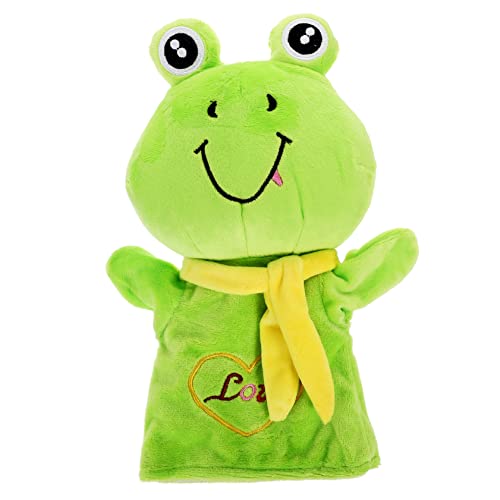 Vaguelly üsch Frosch Handpuppe Aus Weichem Material Interaktive Tierpuppe Für Perfekte Dekoration Und Ideal Für Kreative Rollenspiele Und Kuschelzeit von Vaguelly