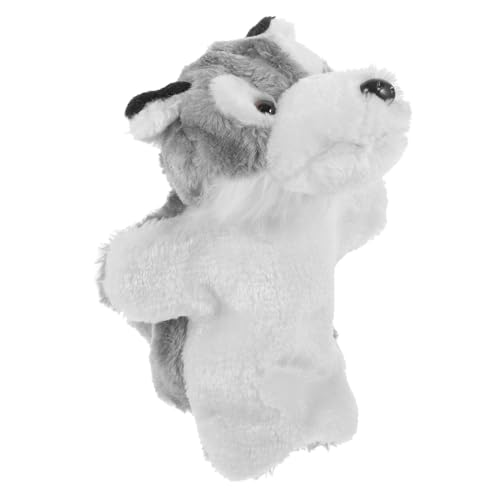 Vaguelly üsch Handpuppe Wolf Interaktive Tierfigur Für Ideal Zum Geschichtenerzählen Und Graue Wolf Handpuppe Ideal Für Kreative Spielstunden von Vaguelly