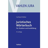 Juristisches Wörterbuch von Vahlen, Franz