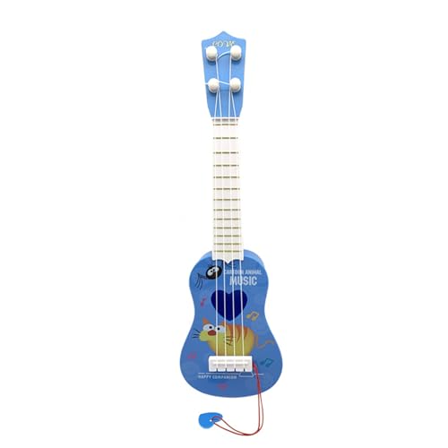 32cm Gitarrenspielzeug für Kinder, Ukulelenmusikinstrument mit Plektren und 4 Verstellbaren Saiten für Die Frühere Musikalische Erziehung Von Kindern Geburtstagsgeschenke (Maus) von Valicaer