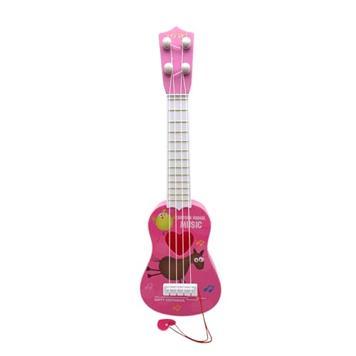 32cm Gitarrenspielzeug für Kinder, Ukulelenmusikinstrument mit Plektren und 4 Verstellbaren Saiten für Die Frühere Musikalische Erziehung Von Kindern Geburtstagsgeschenke (kleiner Esel) von Valicaer